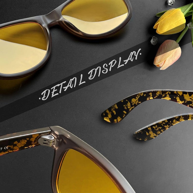 Joopin Square Sunglasses Polarized UV Protection Trendy Designer Sun Glasses Men Women - Image 5